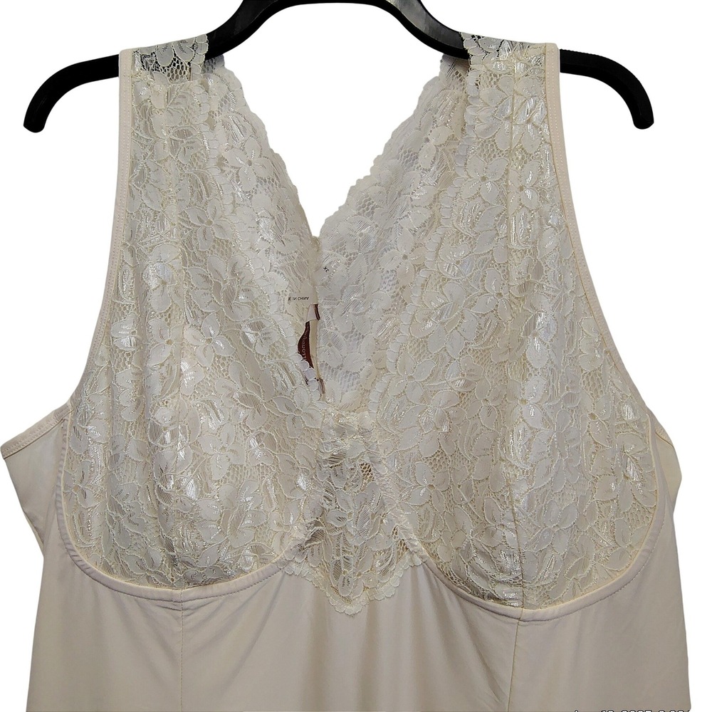 NWT Soft Surrounding 3X In The Clouds Lace Chemise Ivory Plus Bridal Feminine - Picture 3 of 8